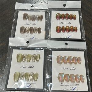 Press-On Nails Set - lot of 4